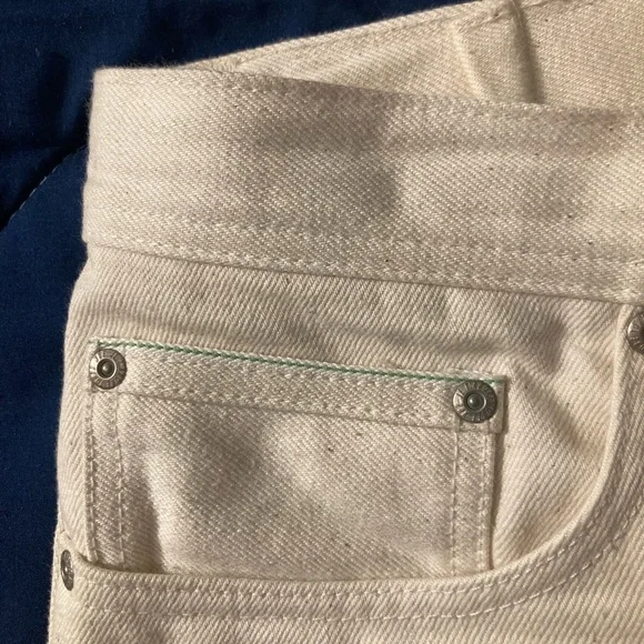 Naked & Famous Denim Straight Jeans - Cream